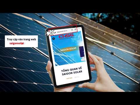 Hướng dẫn "TỰ TÍNH  NHANH" công suất lắp đặt điện mặt trời|Saigon Solar