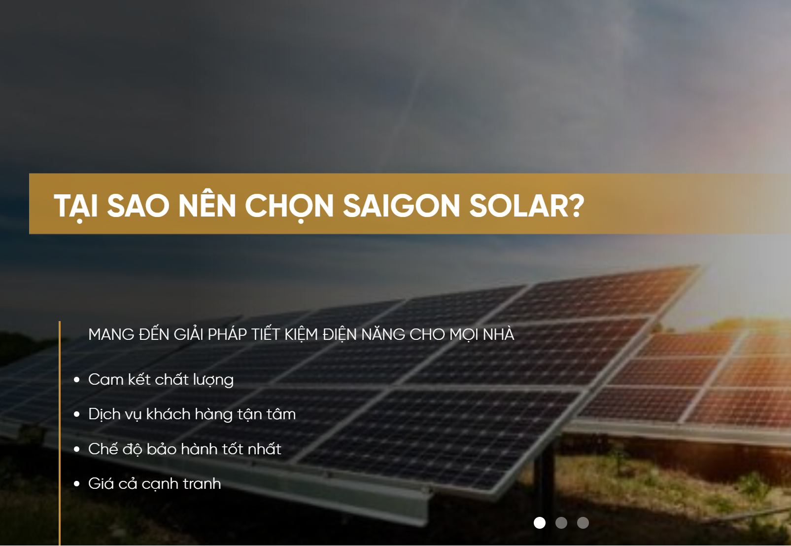 Tại sao nên chọn Saigon Solar
