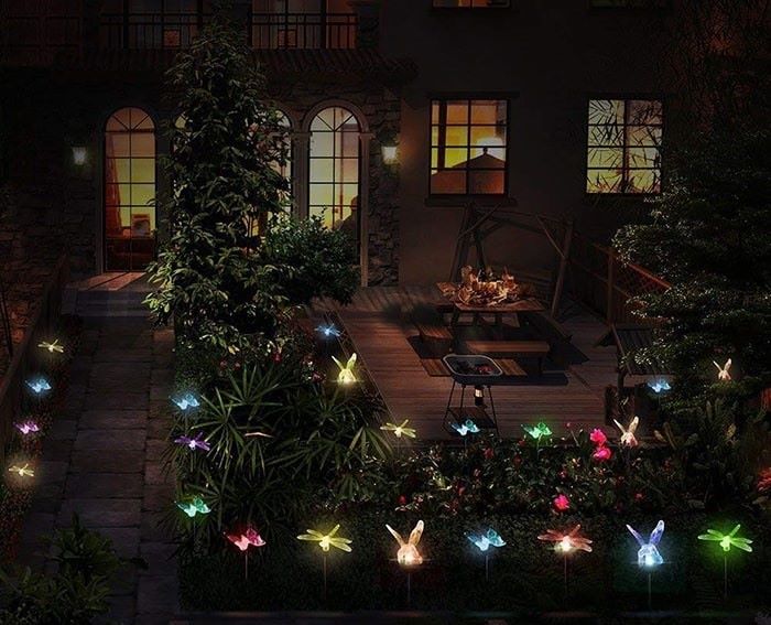 Mẫu đèn cắm năng lượng mặt trời hình con vật