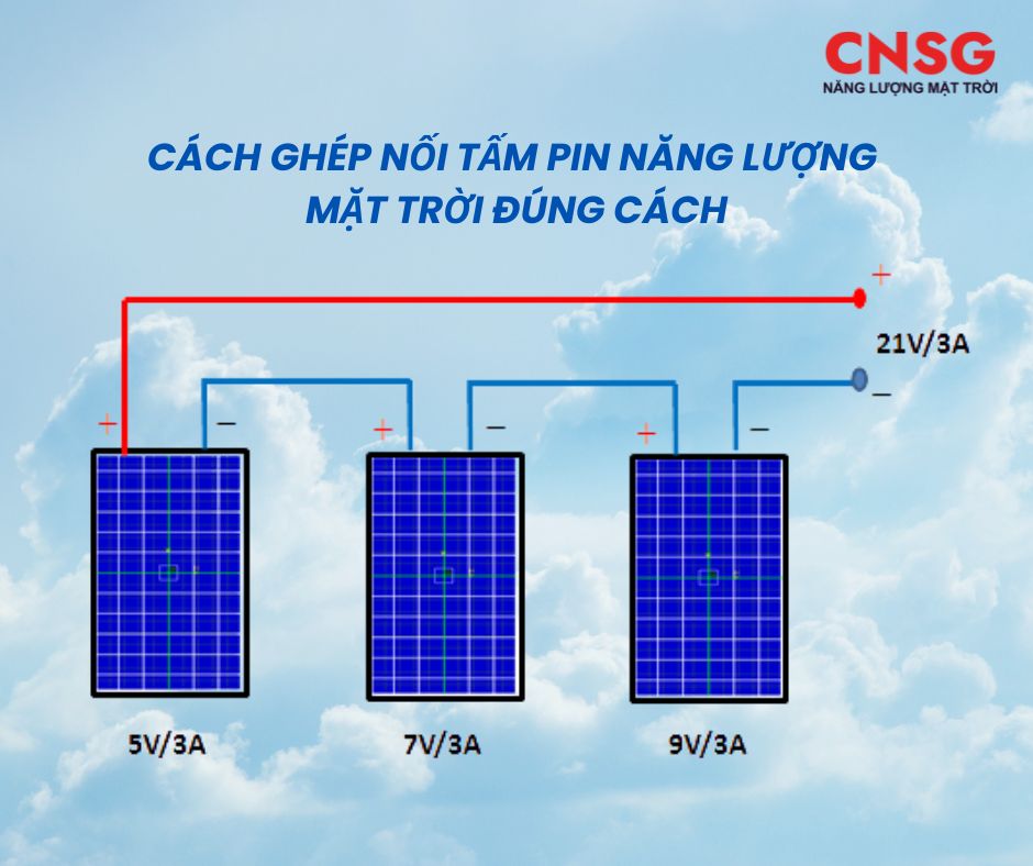 Các lưu ý về cách ghép nối các tấm pin năng lượng mặt trời Các lưu ý về cách ghép nối các tấm pin năng lượng mặt trời