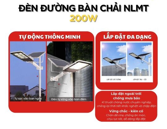 Đèn bàn chải năng lượng mặt trời 300W ứng dụng đa dạng Đèn bàn chải năng lượng mặt trời 300W ứng dụng đa dạng